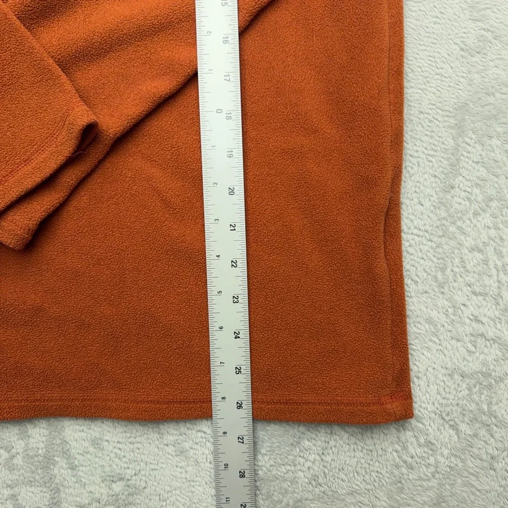 The North Face Pullover Mens Large Orange TKA 100 Quarter Zip Fleece Sweater